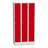 Garderobenschrank, geschweißt, 3 x 300 mm, Türfarbe rot RAL3000, mit Sockel - Kovos Verneřice - Bild2