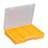 Kleinteile-Sortimentskoffer 370 x 295 x 60 mm, gelb, 15 feste Fächer, VE 6 Stk.