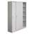 Dulap metalic cu polițe și uși glisante, HxLxl: 1990x1000x435 mm, culoare gri deschis RAL 7035 - Malow - imagine3