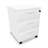 Fahrbarer Container, 3 Schubladen, Farbe weiß, H x B x T: 600 x 430 x 480 mm - Nowy Styl Group