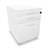 Fahrbarer Container, 2 Schubladen + Registratur, Farbe weiß, H x B x T: 600 x 430 x 600 mm - Nowy Styl Group