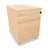 Fahrbarer Container, 2 Schubladen + Registratur, Farbe Ahorn, H x B x T: 600 x 430 x 600 mm - Nowy Styl Group