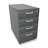 Anbau-Container, 4 Schubladen, Farbe Dunkelgrau, H x B x T: 740 x 430 x 800 mm - Nowy Styl Group
