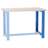 Cadru suport portant tip picior pentru banc de atelier, înălțime ajustabilă 800 - 1000 mm, albastru RAL5012 - Kovona Lysa nad Labem - imagine2