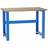 Banc de lucru atelier cu reglare pe înălțime LxlxH 1200x700x827-1027 mm Kovona, albastru RAL5012 - Kovona Lysa nad Labem