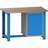 Banc de lucru atelier LxlxH 1200x700x827 mm Kovona, albastru RAL5012, 1 box container - Kovona Lysa nad Labem