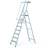 Plattformleiter mit Handlauf, klappbar, 8 Stuffen