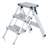 Mini platformă staționară pliabilă de lucru, 3 trepte