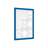 Informační vitrína venkovní, 1050 x 750 mm, barva modrá RAL5010