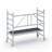 Modulares Aluminium-Gerüst mit Räder, Plattform 1,8 x 0,6 m, Plattformhöhe 0,55 m