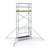 Modulares Aluminium-Gerüst mit Räder, Plattform 1,8 x 0,6 m, Plattformhöhe 3,55 m