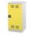 Skříň pro chemikálie, jednodvéřová, spodní záchytná vana + 1 vanová police, š x h x v: 500x500x1000 mm, dveře žluté RAL1023 - obrázek2