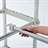 Edelstahl-Steckregal, 4 gelochte PP-Fachböden, H x B x T: 1800x1000x400 mm - Bild5