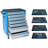 Cărucior scule atelier service EUROVISION, L x l x H: 800 x 440 x 923 mm, 7 sertare și 4 set de scule UNIOR, 127 buc. - UNIOR Slovenia