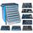 Servicewagen EUROVISION, BxTxH: 800x440x923 mm, 8 Schubladen und 7x Handwerkzeug-Set UNIOR, 324 St. - UNIOR Slovenia