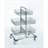 Fahrbare Gitterkorbständer aus Edelstahl, 2x3 Körbe, HxBxT: 1140x830x550 mm