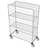 Manipulační vozík drátěný se 2 přestavitelnými policemi, v x d x š: 1500x530x1090 mm - obrázek3