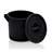Rundbehälter mit Deckel, Volumen 35 l, aus Polyethylen, schwarz