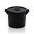 Rundbehälter mit Deckel, Volumen 35 l, aus Polyethylen, schwarz - Bild2