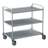 Cărucior cu polițe din oțel inoxidabil, profesional, 3 polițe, HxLxl: 1080x730x1150 mm - imagine3