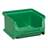 Plastový zásobník s viditelným obsahem, 100 x 102 x 60 mm, barva zelená, bal. 30 ks