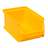 Plastový zásobník s viditelným obsahem, 160 x 102 x 75 mm, barva žlutá, bal. 24 ks