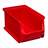 Cutie din plastic ALLIT ProfiPlus industriala pentru raft, 235 x 150 x 125 mm, culoare roșie, unitate ambalare 24 buc.
