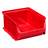 Cutie din plastic ALLIT ProfiPlus industriala pentru raft, 160 x 137 x 82 mm, culoare roșie, unitate ambalare 20 buc.