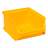 Plastový zásobník s viditelným obsahem, 160 x 137 x 82 mm, barva žlutá, bal. 20 ks