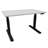 Bürotisch 1200x800 mm, elektrisch höhenverstellbar 620-1270 mm, Tischdesk grau / Gestell schwarz - Nowy Styl Group