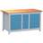 Professionelle Werkbank, 3 Schränke, Buchen-Arbeitsplatte, 1500x750 mm - Kovos Verneřice