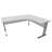 Büro-Schreibtisch 'L'-Form, Gestell 'C', Farbe Lichtgrau, rechts, B: 1800 x 1600 mm - Nowy Styl Group