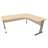 Büro-Schreibtisch 'L'-Form, Gestell 'C', Farbe Akazie, rechts, B: 1800 x 1600 mm - Nowy Styl Group