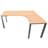 Büro-Schreibtisch 'L'-Form, Säulengestell-eckig, matt, Farbe Ahorn, rechts, B: 1800 x 1600 mm - Nowy Styl Group