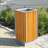 Abfallsammler, Holzlattenverkleidung Farbton Pinie,Volumen 65 l, Höhe 800 mm - Bild4