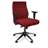 Profi-Bürodrehstuhl ORLANDO mit Armlehnen, Stahl-Fußkreuz verchromt, Bezugsmaterial Basic - Frabe rot - Nowy Styl Group
