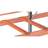 Tiefensteg zur Abstützung bei Querlagerung, Orange RAL2001, Tiefe 1100 mm, Traglast je Paar 1100 kg - META Skladovací technika - Bild2