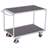 Tischwagen VARIOfit mit 2 Etagen, Seitenbügel, 850x500 mm, Tragfähigkeit 250 kg, Farbe Lichtgrau RAL7035 /Platte Grau - Cordes