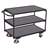 Tischwagen VARIOfit mit 3 Etagen, Seitenbügel, 1200x800 mm, Tragfähigkeit 250 kg, Farbe Anthrazit RAL7016 /Platte Grau - Cordes
