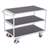 Tischwagen VARIOfit mit 3 Etagen, Seitenbügel, 1000x600 mm, Tragfähigkeit 250 kg, Farbe Lichtgrau RAL7035 /Platte Grau - Cordes