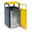 Wertstoffsammler mit Innenbehälter, Volumen 90 l, HxBxT: 964x500x450 mm, Farbe Gelb RAL1033 - Kovos Verneřice - Bild2