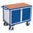 Werkstattwagen VARIOfit, Traglast 500 kg, Ladefläche 1060 x 600 mm, 4 Schubladen, 1 Fachbodenschrank - Cordes