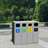 Stație de colectare deșeuri sortate EKO STATION OUTDOOR, volum 4 x 74 l - Alda S.A.