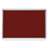 Filz-Pinnwand, Aluminium-Rahmen, 900 x 600 mm, Farbe weinrot