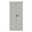 Flügeltürenschrank mit 4 Fachböden, HxBxT: 1800x800x400 mm, Lichtgrau RAL7035 - Kovona Lysa nad Labem