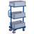 Beistell- und Kommissionierwagen VARIOfit, 3 feste Etagen mit 3 Kunststoffbehältern - Cordes