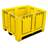 BigBox 1200 x 1000 x 790 mm, container lada mare din polietilenă cu tălpi, culoare galben