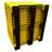 BigBox 1200 x 1000 x 790 mm, container lada mare din polietilenă cu tălpi, culoare galben - imagine2