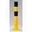Rammschutz-Poller, Durchmesser 159 mm, für den Außenbereich, gelb/schwarz