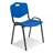 Einfacher Stuhl ISO aus Kunststoff, Farbe blau, Stahlkonstruktion schwarz lackiert - Nowy Styl Group